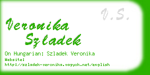 veronika szladek business card
